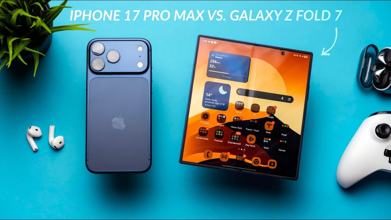 iPhone 17 Pro Max vs Galaxy Z Fold 7 - The TOUGH Choice!